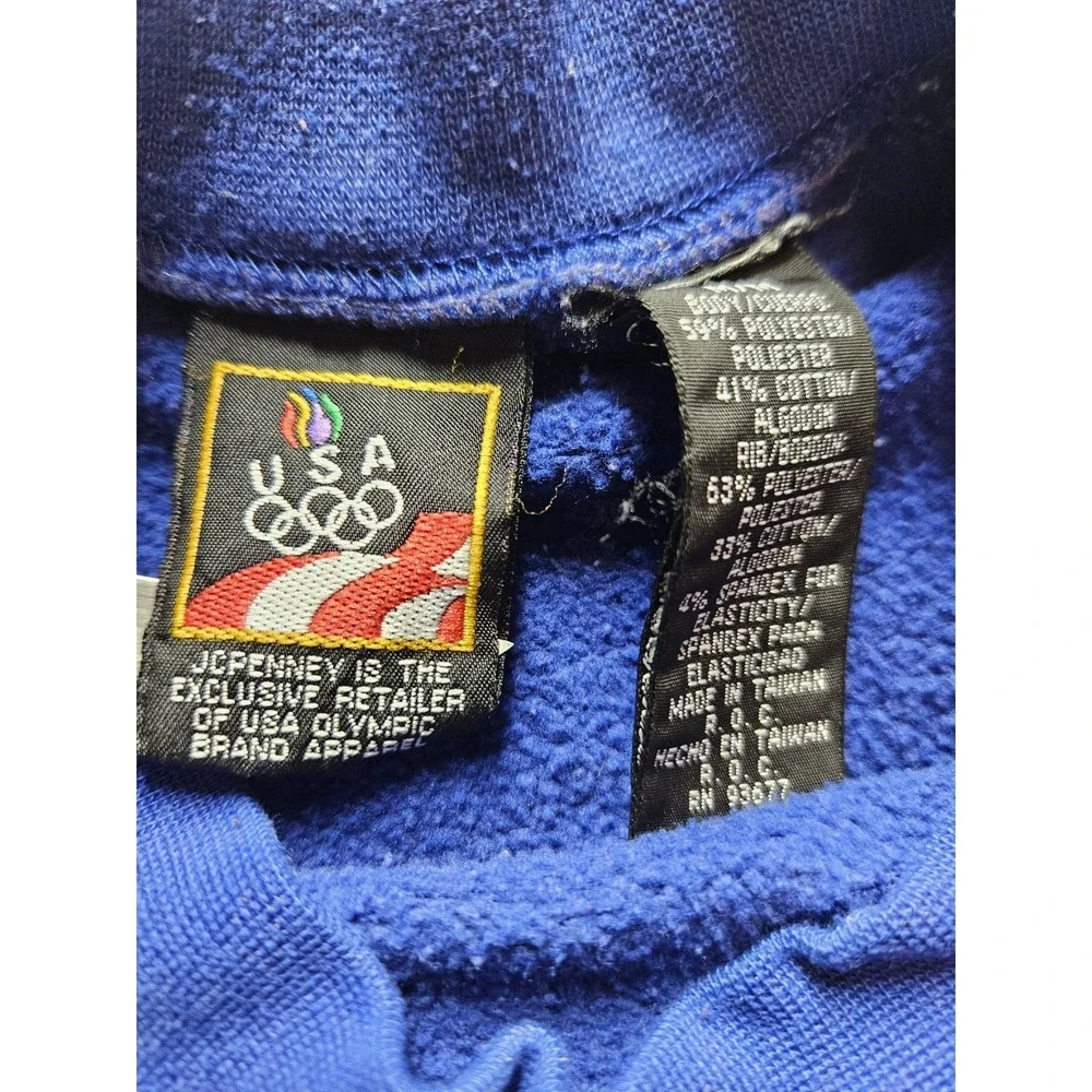 Vintage 90s Era JCPenney Team USA Olympics Blue Crewneck‎ Pullover Sweatshirt